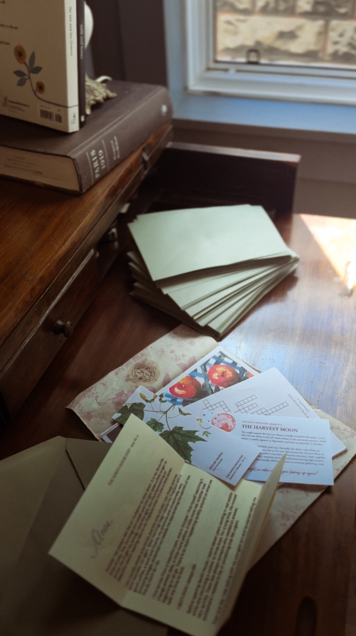The North House Post — The North House Post is a monthly piece of thoughtful mail for curious women who miss receiving something meaningful in the post. Each edition brings together writing, art, nature, reflection and play, designed to be opened slowly and enjoyed away from a screen.