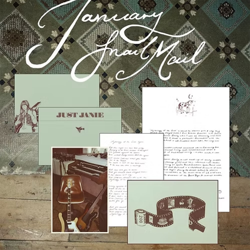 Just Janie Snail Mail Club — Each month Members will get exclusive first access for music releases, tastes of the making of the music, an individual print, a letter and a vinyl sticker.