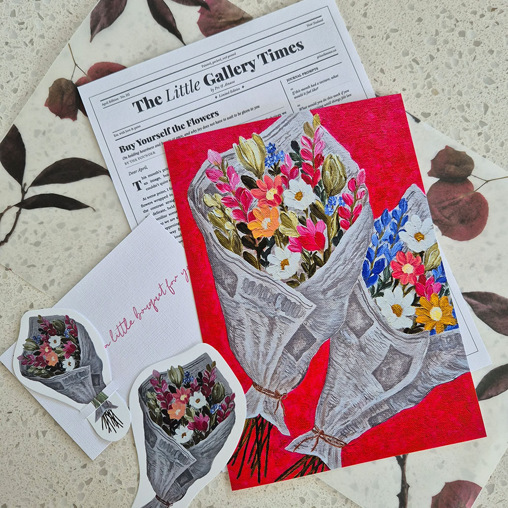 The LIttle Gallery Print Club — Love slow mail and physical art?
The Little Gallery monthly snail mail club opens in limited batches.