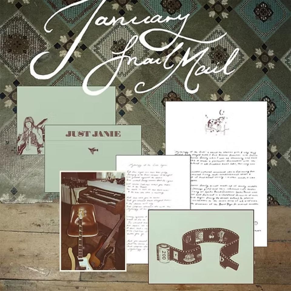 Just Janie Snail Mail Club — Each month Members will get exclusive first access for music releases, tastes of the making of the music, an individual print, a letter and a vinyl sticker.