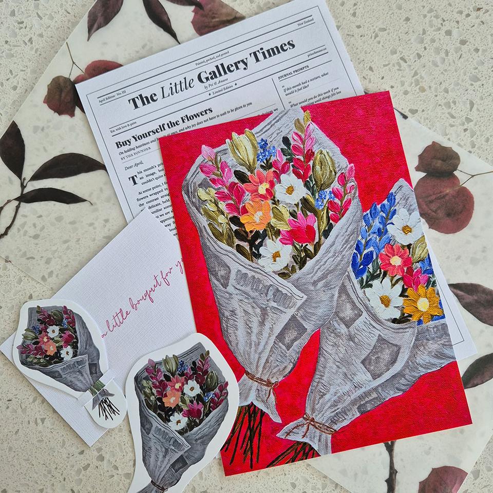 The LIttle Gallery Print Club — Love slow mail and physical art?
The Little Gallery monthly snail mail club opens in limited batches.